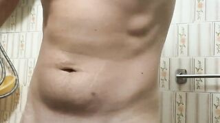 Bathroom before going for a morning walk